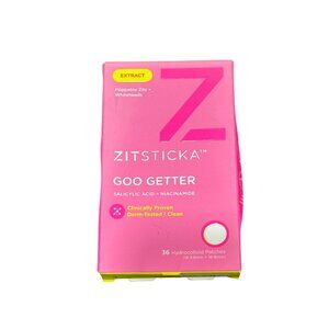 Zitsticka Goo Getter Hydrocolloid Patches For Zits & Whiteheads 36 Count